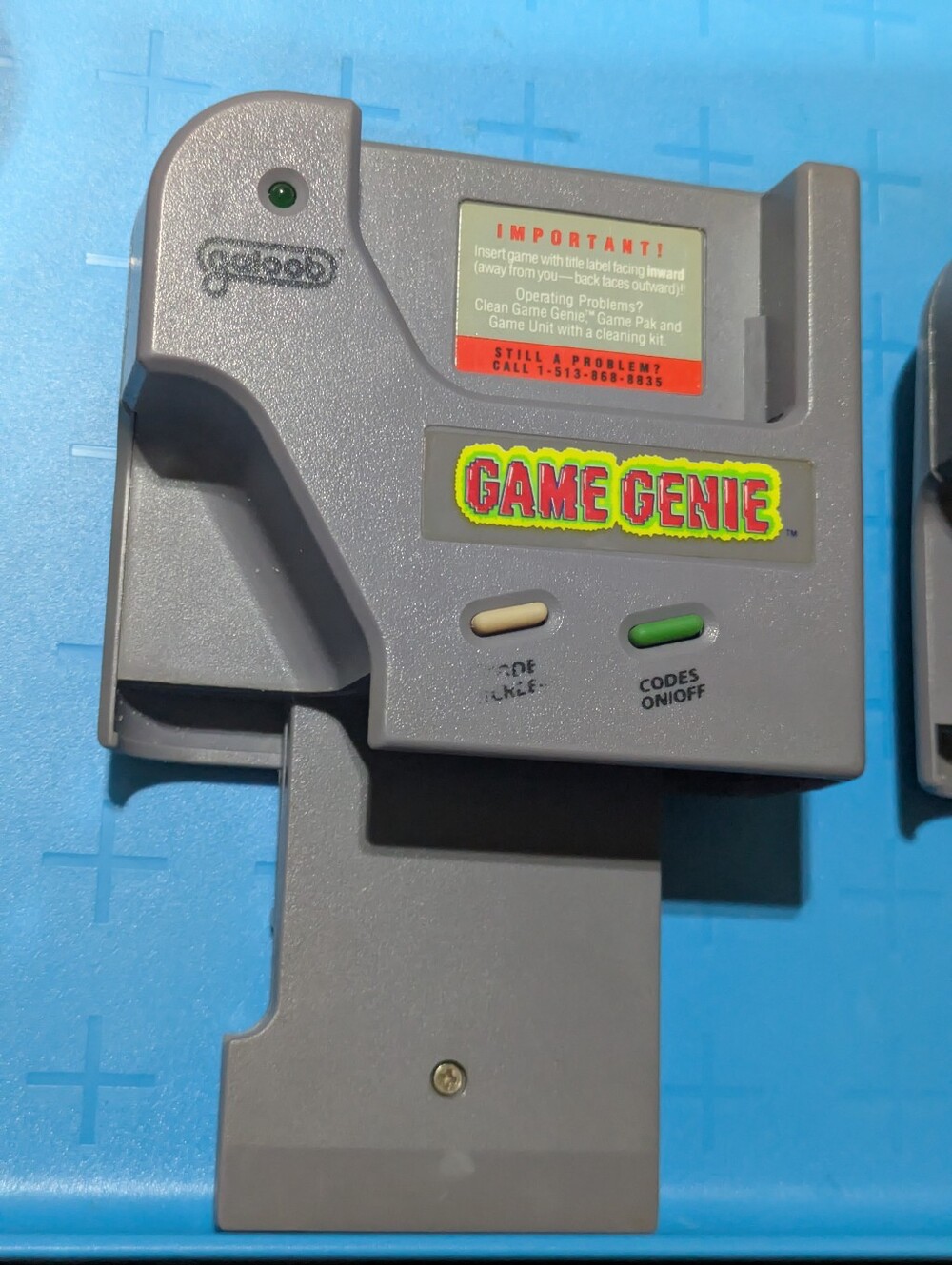 Lot Of 2 Vintage Nintendo Game Boy Game Genie Cheat Cartridges | Galoob 7359